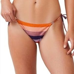 Gottex Luma Vacy Shine Purple & Orange Side Tie Bikini Bottom